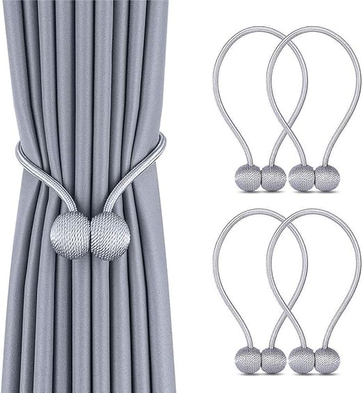 Amazon Com Cadrim Curtain Tiebacks 4 Pack Magnetic Curtain Tie