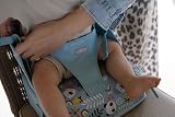 Nuby Travel Booster Seat – Compact Foldable Baby Sit Up Chair Panda view 3