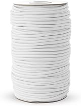 Realm Elastic Cord Black White 1mm 1.5mm 2mm 3mm 10m Craft Stringing