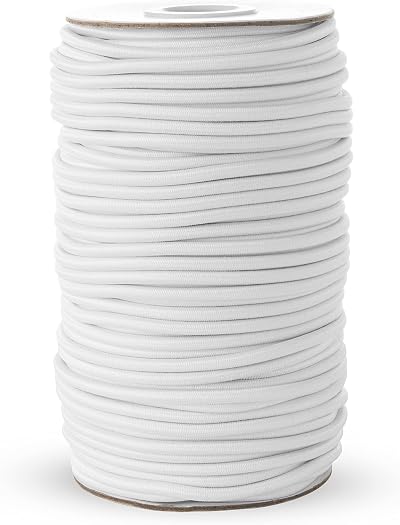 Realm Elastic Cord Black White 1mm 1.5mm 2mm 3mm 10m Craft Stringing