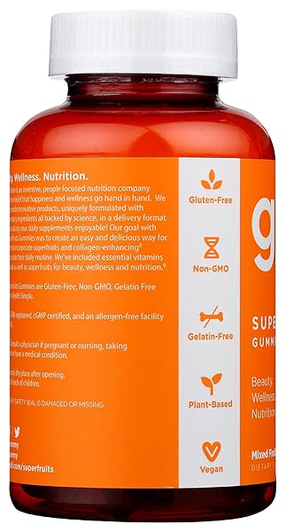 GOLI NUTRITION, GUMMIES SUPERFRUITS MIXED FRUIT, 60 COUNT