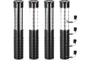 ZSSXOLED 4 Pieces LED Strobe Baton Lights Rechargeable LED Bottle Service Light Reusable Handheld Champagne Bottle LED Light 