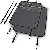 Heavy Duty Kick Mats (2 Pack) - Best Car Seat Back Protector, Leather Backseat Child Kick Guard Protects Automotive Upholster