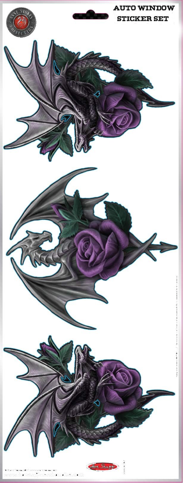 Epic Vision Dragon Rose Anne Stokes DIE-Cut AUTO Sticker