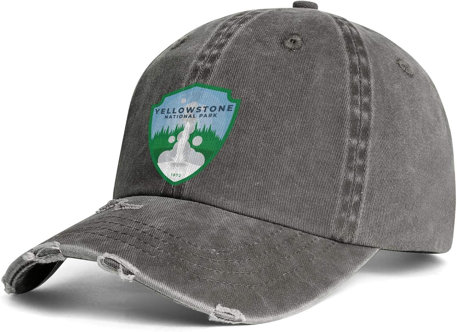 Yellowstone National Park Denim Baseball Hat Unisex Woman Men's Casual