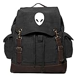Sci-Fi Alien Head Vintage Rucksack Backpack with