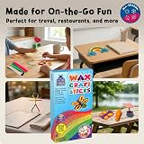 Purple Ladybug 300 Pcs Bendable Wax Craft Sticks 6 and 12 Inches view 3