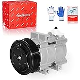 PHOBOOS A/C Compressor with Clutch Compatible with Ford &amp; Lincoln | for Ford F-150 1997-2001, Excursion 2003-2005, F-250/350/450/550 1999-2007 &amp; Lincoln, 4.5L 4.6L 5.4L 6.0L 6.8L Models.