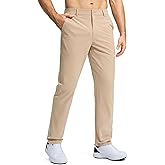 Pudolla Men's Golf Pants Stretch Work Dress Comfy Pants 30"/32"/34" Lightweight Quick Dry Casual Slacks Trousers with Pockets