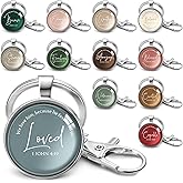 Equsion 24 Pcs Christian Keychains Mini Bible Keychains with Verse Church Religious Keychain Gifts for Easter Party Favors (Xmas)