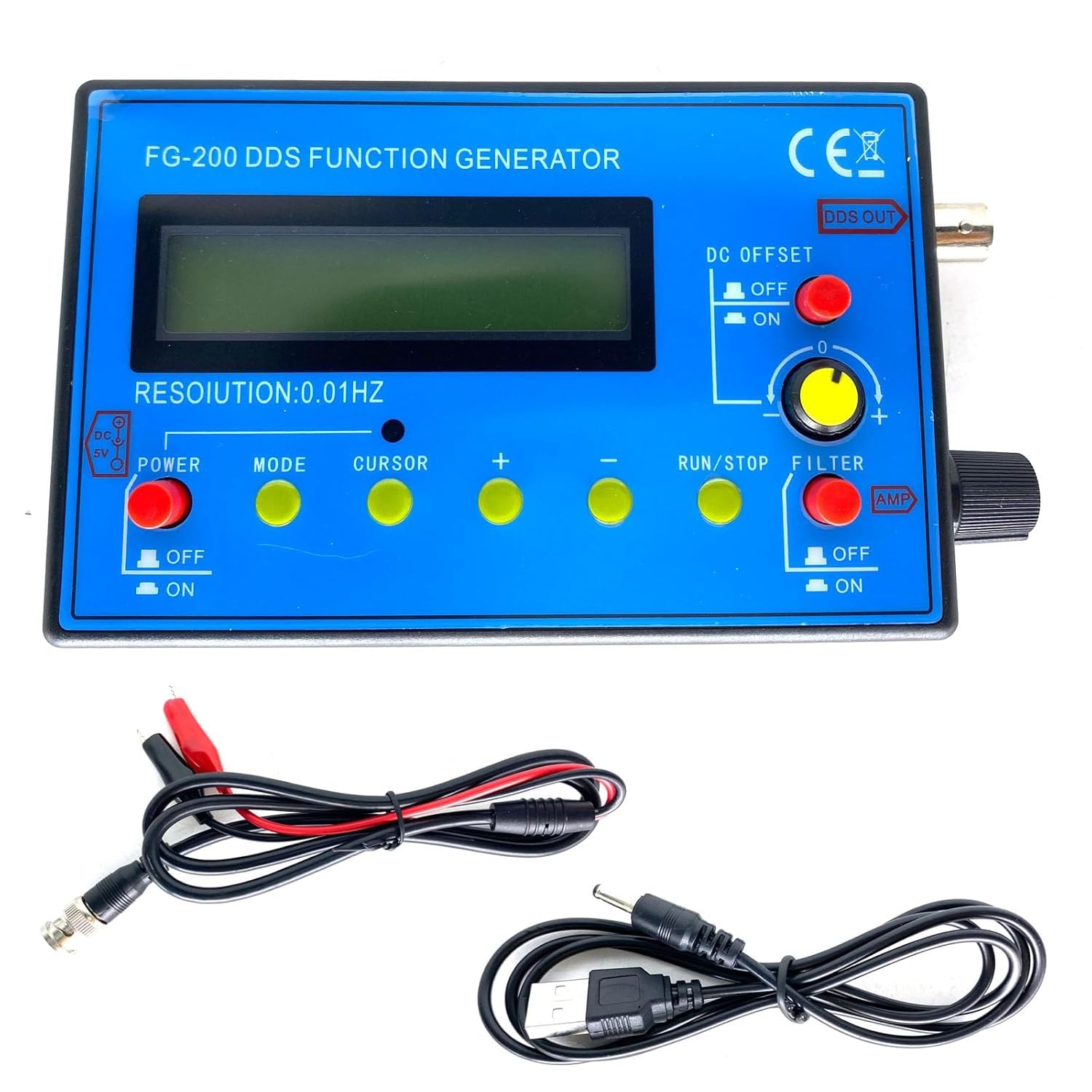 Photo 1 of 1Hz - 500KHz Frenquency Generator, DDS Functional Signal Generator Oscilloscope Accessory