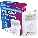 iReliev TENS + EMS Combination Unit Muscle Stimulator for Pain Relief & Arthritis & Muscle Strength - Treats Tired and Sore M