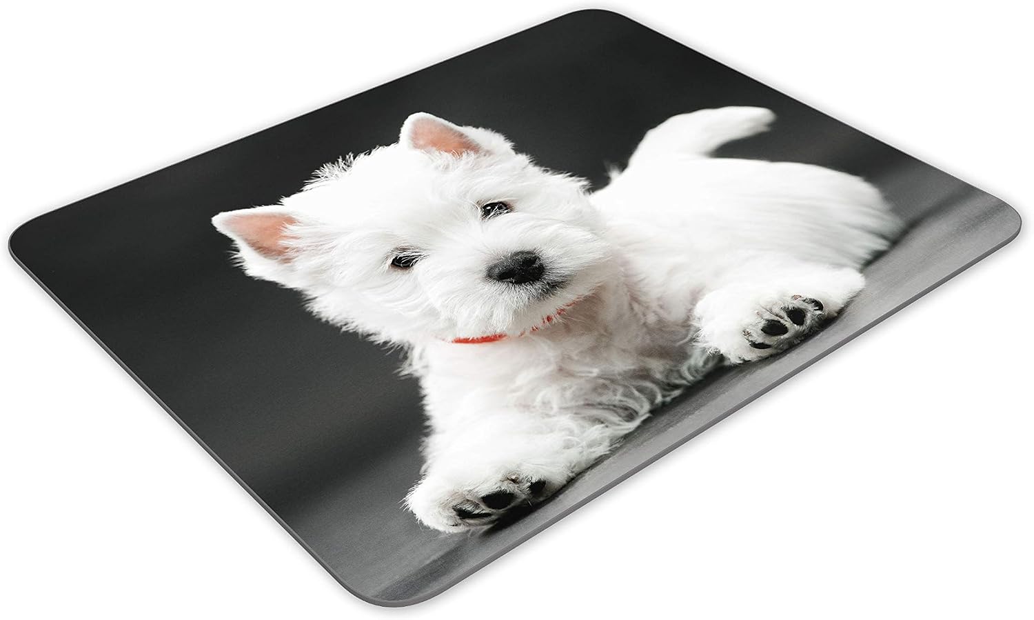 Destination Vinyl Ltd West Highland Terrier Puppy Mouse Mat Pad - Westie Dog Cute Computer #15223, Multicolor, 23.5cm x 19.6cm x 5mm - Image 4