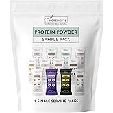 Protein Powder Made with 100% Grass Fed, Non Denatured Whey | Four Different Protein Sources from Organic Whole Food Ingredients | 12 Servings | 22g Protein (12 Servings, Sample Variety Pack)