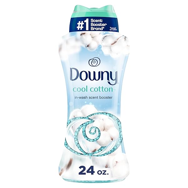 DOWNY IN-WASH LAUNDRY SCENT BOOSTER BEADS, COOL COTTON, 24 OZ