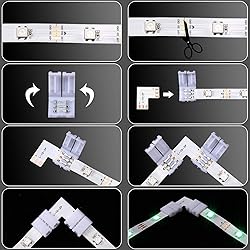 Mudder 28 Pieces 3 Pin LED Connector LED Strip