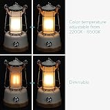 Navaris Rechargeable Camping Lantern Power Bank Dimmable White Portable Outdoor view 3