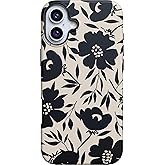 Casely iPhone 16 Case | Dark Fantasy | Contrast Floral | Bold Protective Design | MagSafe Compatible Design