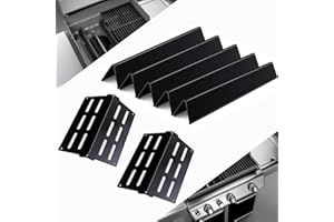 YOUFIRE Heat Deflector Flavorizer Bars Porcelain Steel Gas Grill Replacement Parts for Weber Genesis 300 Series E310 E320 E330 S310 S320 S330 EP/CEP-310 EP/CEP-320 EP/CEP-330, 17.5 inch Heat Shield Plates