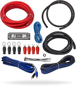 InstallGear 4 Gauge Complete Amp Kit Amplifier Installation Wiring Wire