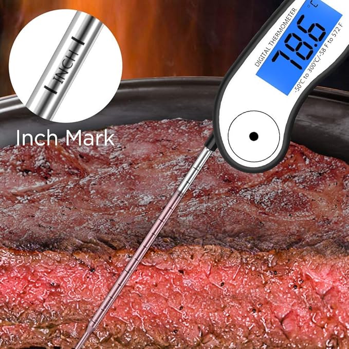 KITCHMASTER Termómetro de carne de lectura instantánea, el mejor ...