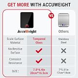 201 Digital Kitchen Scale 5kg Tempered Glass Backlit LCD view 2