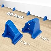 Upgraded 40 Pack Flooring Spacers Laminate Flooring Installation Kit with 1/4&rdquo; &amp; 1/2&rdquo; Gap, Wood Floor Install Tool for Laminate, Vinyl Plank, Hardwood, LVT, Bamboo and Floating Floor Installation