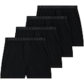 CHAPS UNDERWEAR mens Underwear, Cotton Knit Boxers for Men, Stretch Boxer, Moisture-wicking