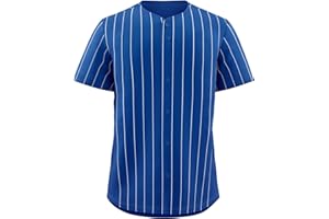 KXK Blank Baseball Jersey for Men Casual Button Down Shirts Short Sleeve Active Team Sports Uniform