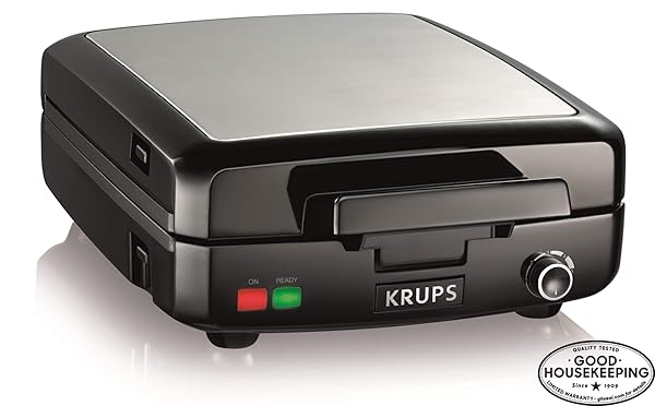KRUPS GQ502 - belgian waffle maker with removable plates