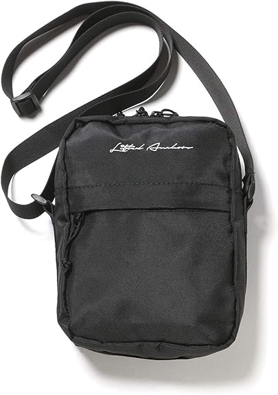 Amazon リフテッドアンカーズ Lifted Anchors ロゴ刺繍 ミニ ショルダーバッグ Lamercury3 ブラック 並行輸入品 Lifted Anchors ショルダーバッグ