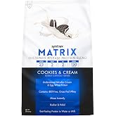 Syntrax Nutrition Matrix - Sustained-Release Protein Blend, Cookies &amp; Cream 2 lbs. Real Cookie Pieces
