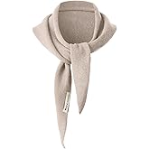 Zulzifs Wool Triangle Scarf for Women - Knitted Sweater Shawl Warm Downtown Girl Fashion Accessories