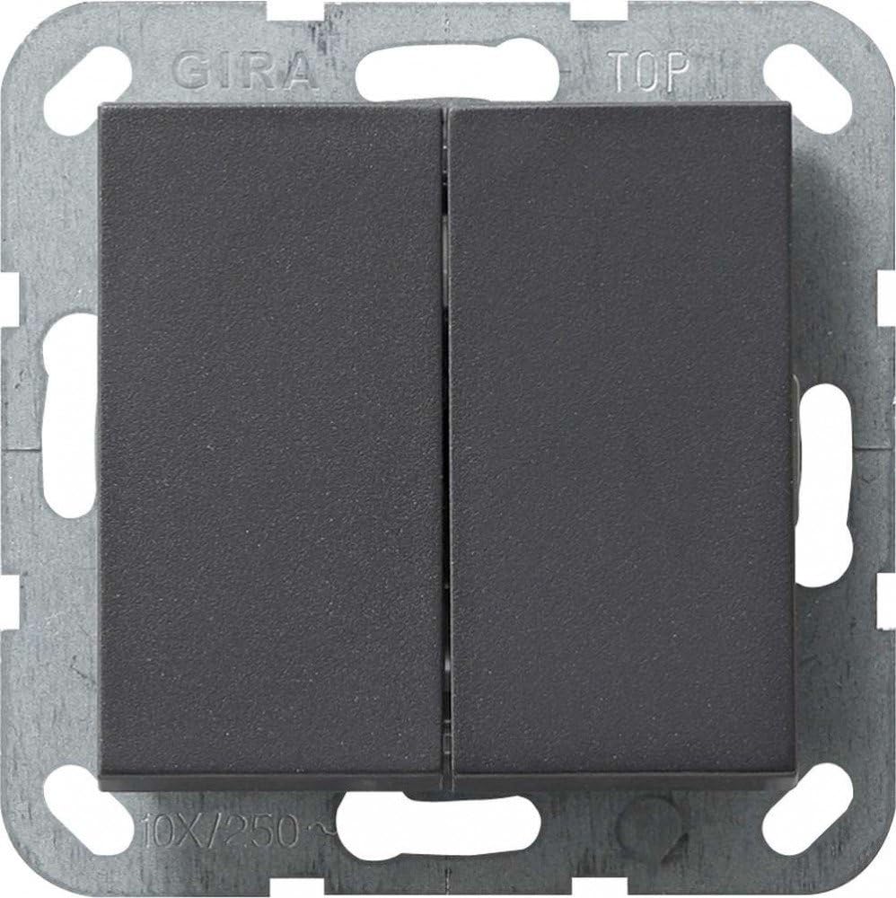 GIRA 018028 SCHUKO socket screw terminals System 55 anthracite