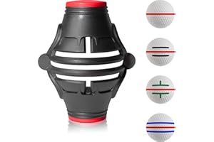 OlibaDu 1 Pack 360° Triple Line Golf Ball Marker，Golf Ball Line Marker Tool，Golf Ball Marker Stencil，Alignment Ball Marker，Golf Accessories