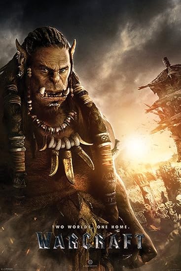 Warcraft Two Worlds. One Home Durotan Film Kino Fantasy Poster - Grösse 61x91,5 cm + 1 Ü-Poster der Grösse 61x91,5cm