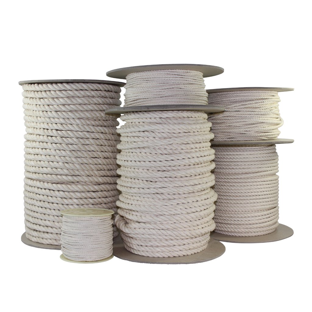 SGT KNOTS Twisted Cotton Rope 1/2 inch All Natural Biodegradable Cord