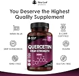 New Leaf Quercetin 500mg High Strength 180 Vegan Capsules UK Made view 4