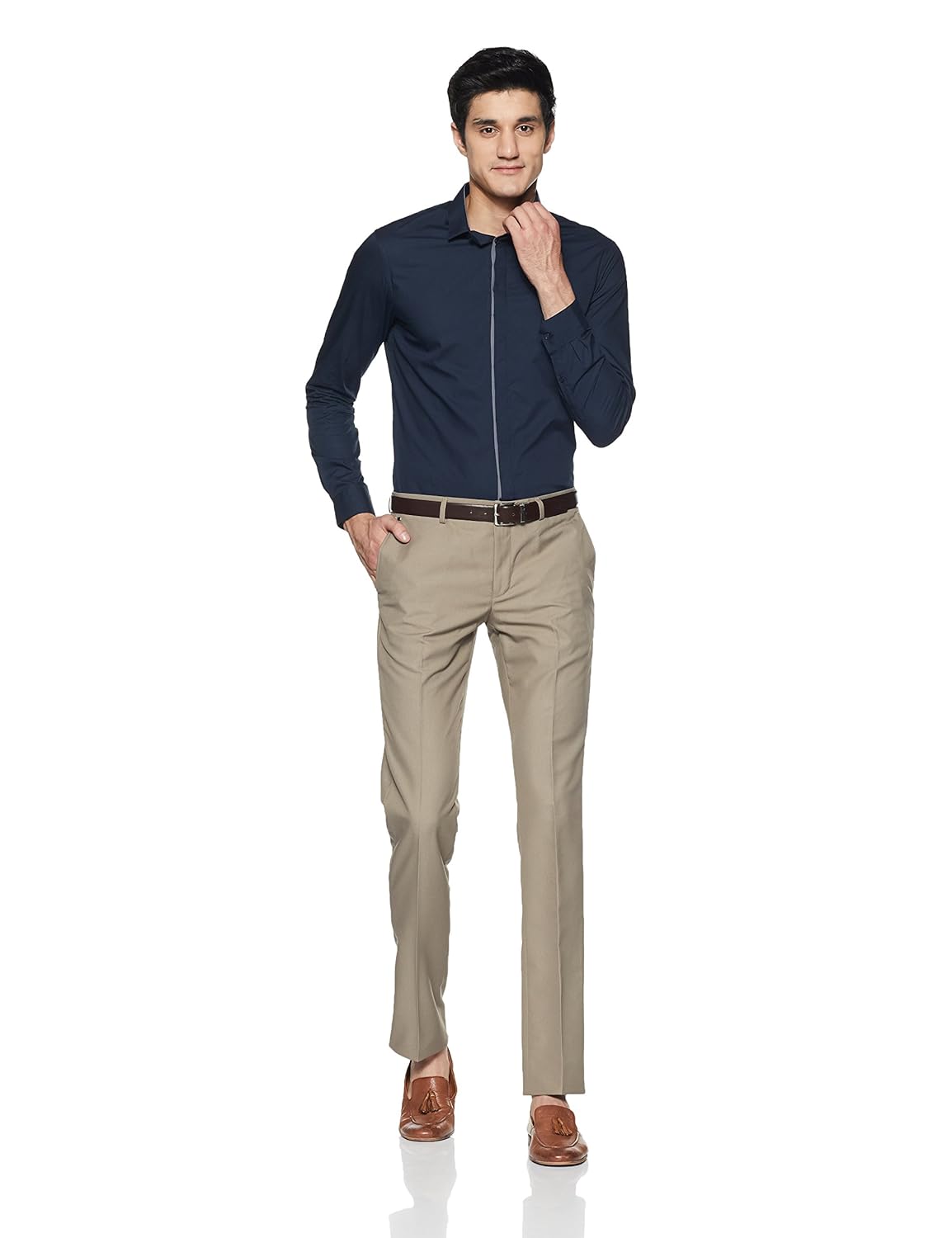 blackberrys men's slim fit formal trousers