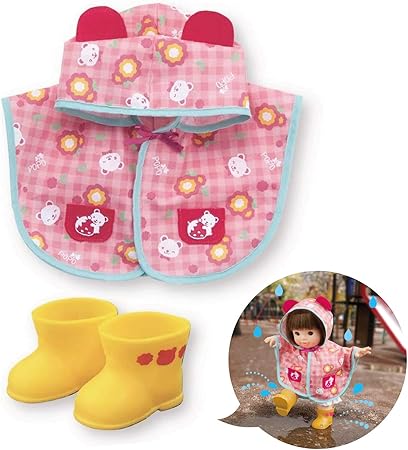 Amazon ピープル ぽぽちゃん 着せかえ くまちゃんレインポンチョ おさんぽ 長靴つき Ai 746 ドレス アクセサリー おもちゃ