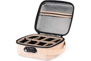 LAYAONE Smell Proof Bag | Smell Proof Stash Box with Combination Lock | Portable Travel Storage Case for Your Accessories | Gift for Men/Women (Large)
