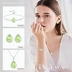 Linawe Silver Necklace for Women, Choker Necklace