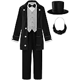 ReliBeauty Abraham Lincoln Costume Kids Douglass Costume for Boys