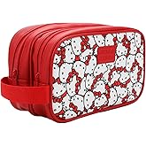 Bioworld Hello Kitty Character Face All-Over Print 9" Dual Compartment Toiletry Kit