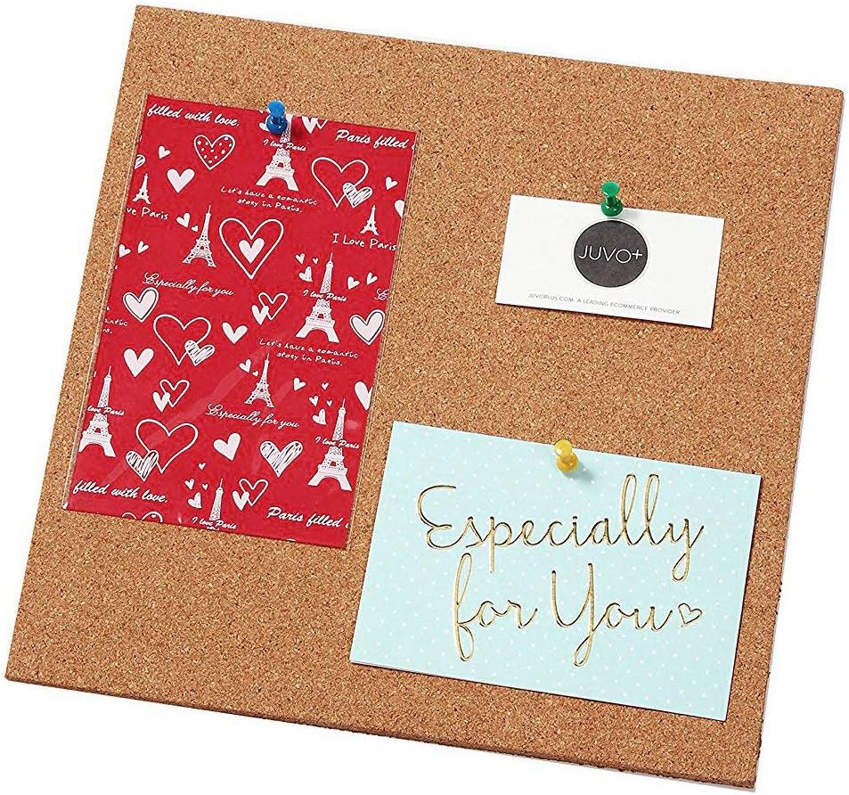 Juvale Natural Cork Tile Boards, Frameless Mini Wall Bulletin Boards (12 x 12 Inches, 4-Pack): Home & Kitchen