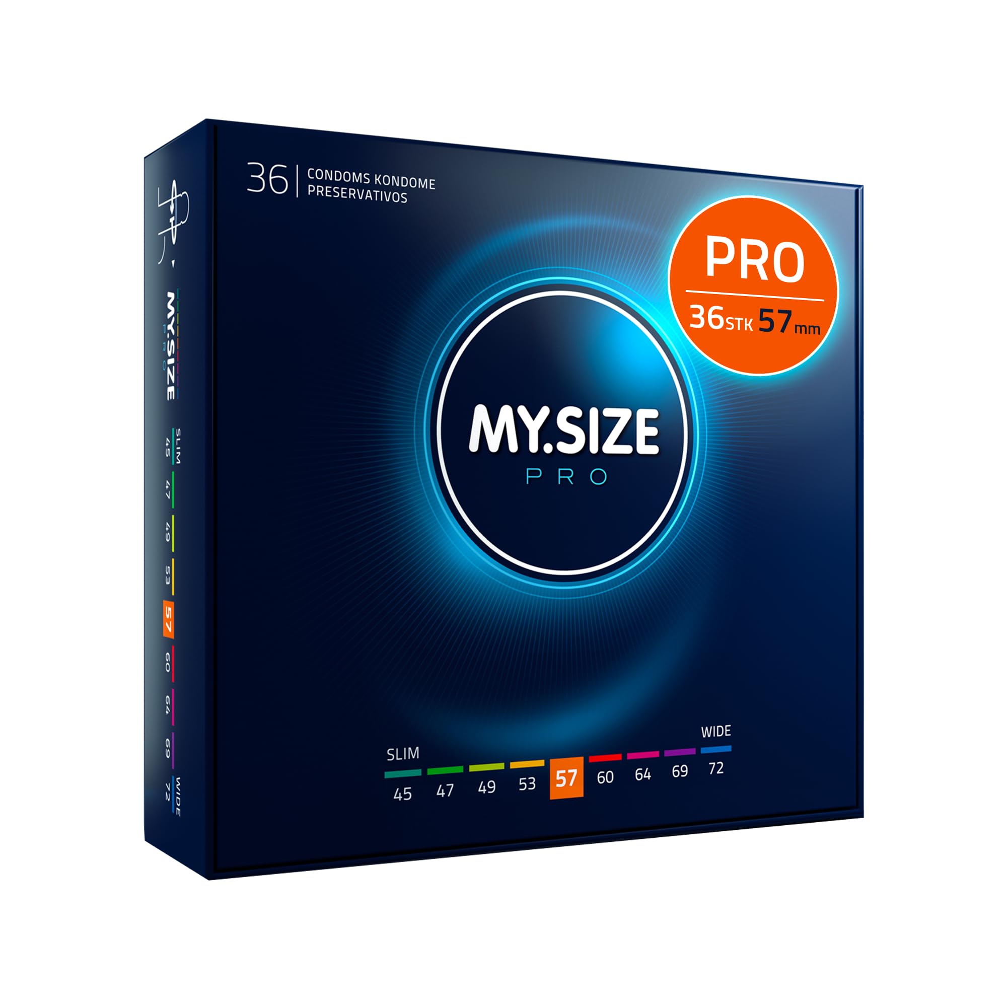 MY.SIZE PRO Kondom Größe 4, 57 mm, 36 Stück