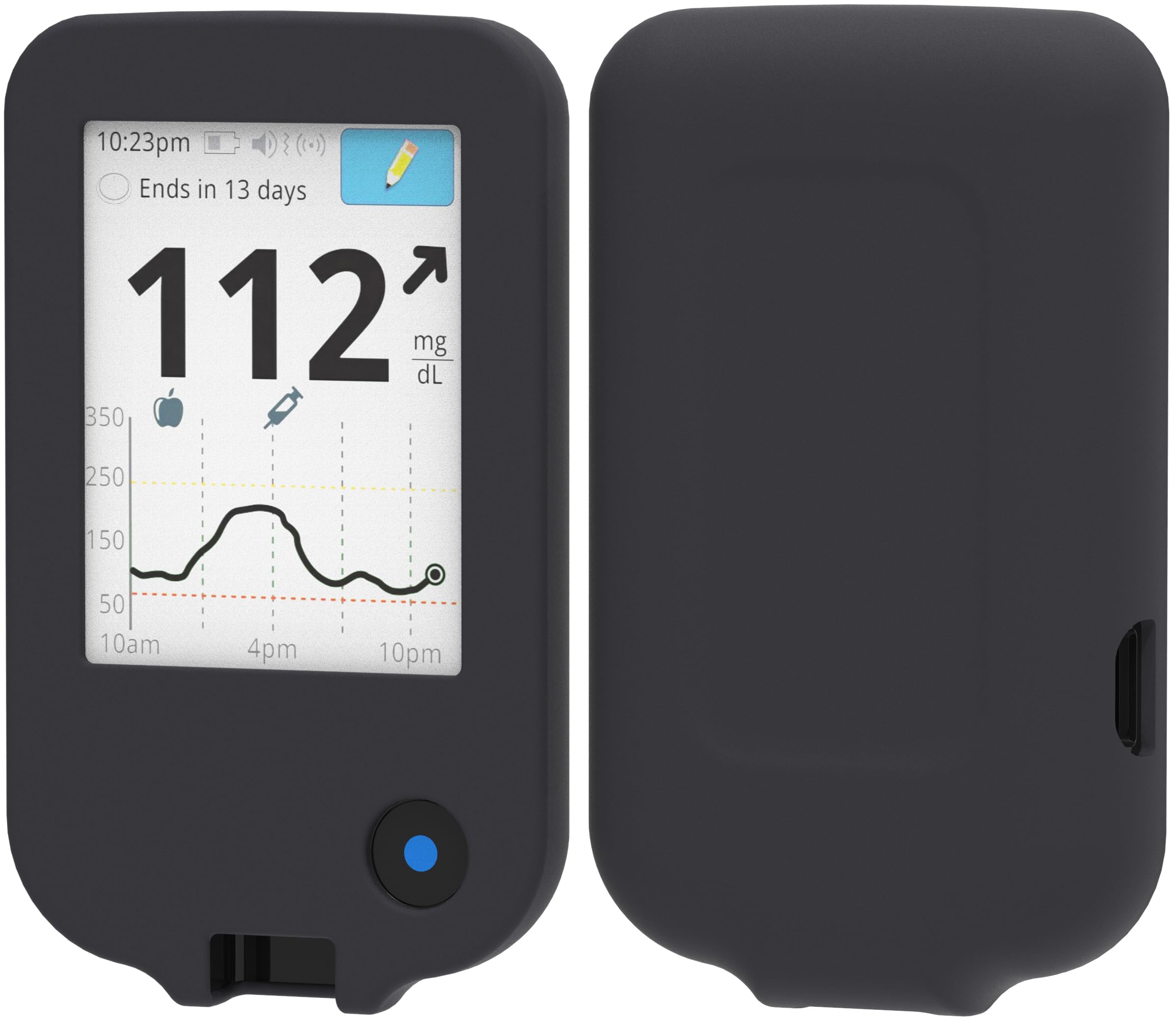 foto-kontor Case compatible with Abbott Freestyle Libre 3 Silicone Cover black