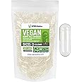 XPRS Nutra Size 0 Empty Capsules - 1000 Count Clear Empty Vegan Capsules - Vegetarian Pills - DIY Vegetable Capsule Filling - Veggie Pill Caps for Do-It-Yourself Supplements