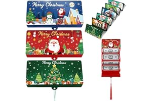 aeaarvged 2026 New Christmas Cash Gift Envelope 3Pack, DIY Cash Surprise Money Clip With 10 Slots, Upgrade Surprise Card Holder Christmas Cashs Envelope with Money Clip for unisex