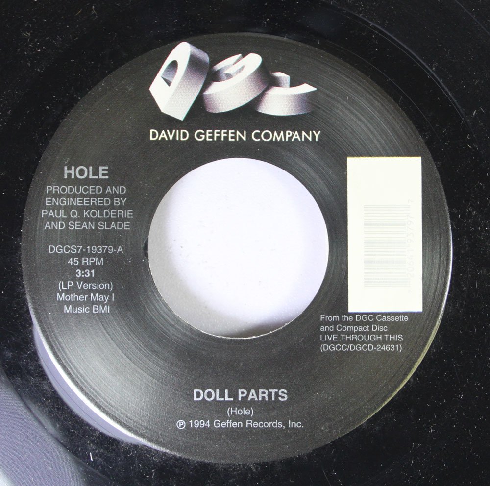  Hole 45 RPM Doll Parts / Plump Music
